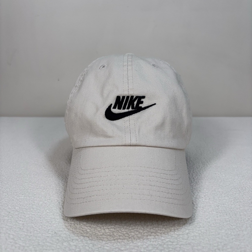 Nike Heritage 86 Futura Cap Men's One Size Off-White Beige Adjustable Swoosh Hat